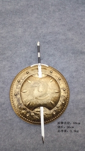 蒙古草原盾牌套装中世纪罗马骑士剑盾中国古代辟邪凤凰盾玄关遮挡