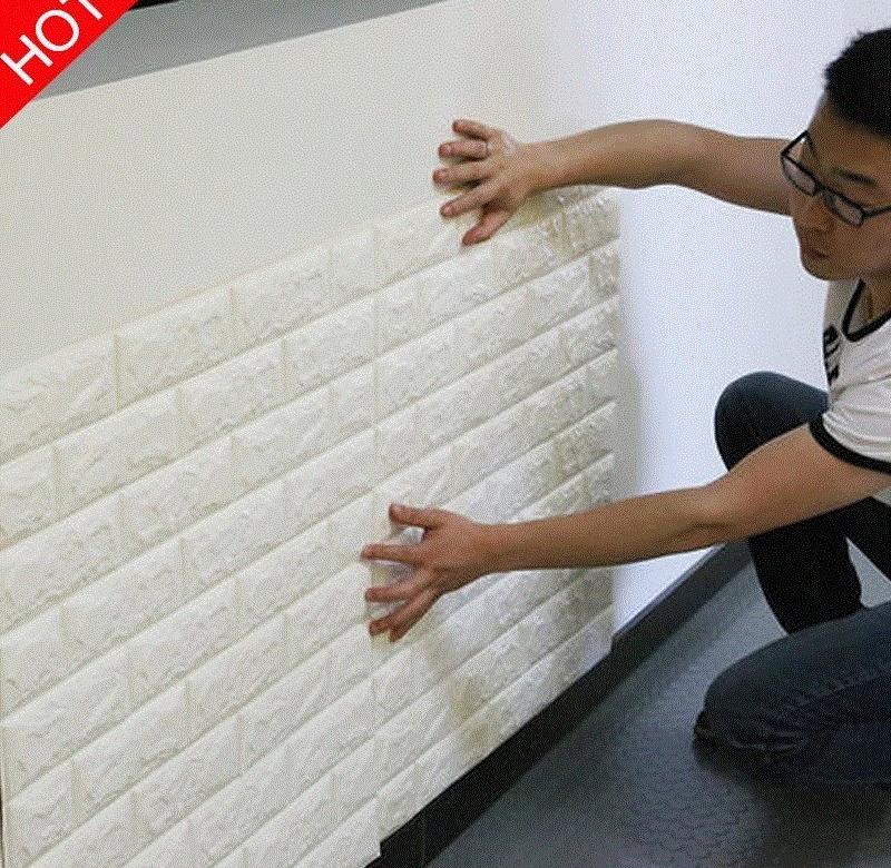 室内墙面家用新型装修材料墙纸自粘3d立体墙贴客厅保温隔热装饰板