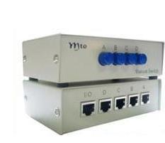 正品迈拓4口网络接口切换器、RJ45网络共享器、MT-RJ45-4