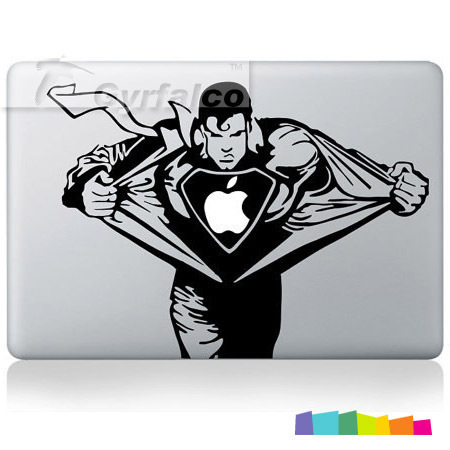 c0035macbookproair苹果笔记本电脑贴纸苹果贴纸超人特价