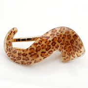 Smiling Leopard s type of posting Korean hair Barrette clip hair accessories Korea top clamp horizontal clamp head jewelry