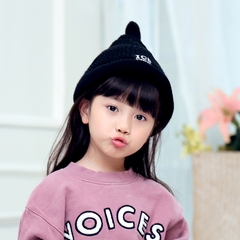 新款韩版男童女童宝宝帽子秋冬天儿童冬天帽子保暖宝宝毛线帽