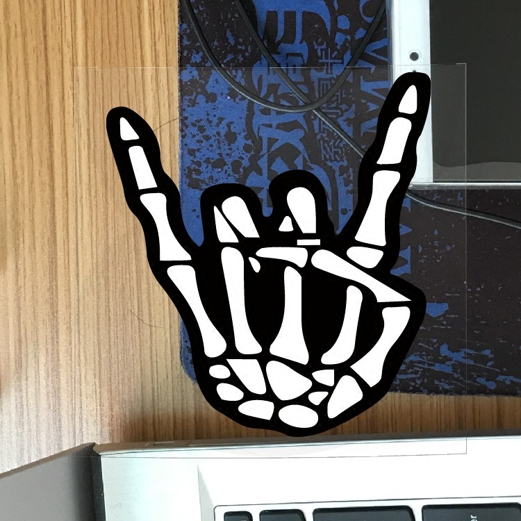 个性图案贴纸  摇滚手势贴  潮流车贴 改装防水 汽车贴纸