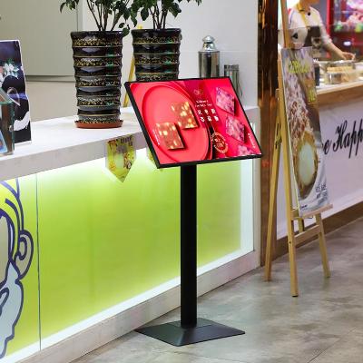 落地灯箱广告牌立式图片