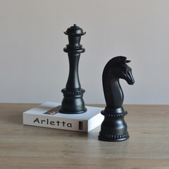 欧美式风格国际象棋造型树脂摆件 客厅酒柜电视柜办公室软装饰品