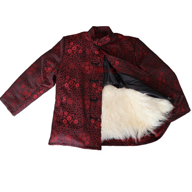 中老年人东北羊皮袄皮毛一体绵羊皮棉袄羊羔皮可拆卸内胆女冬妈妈