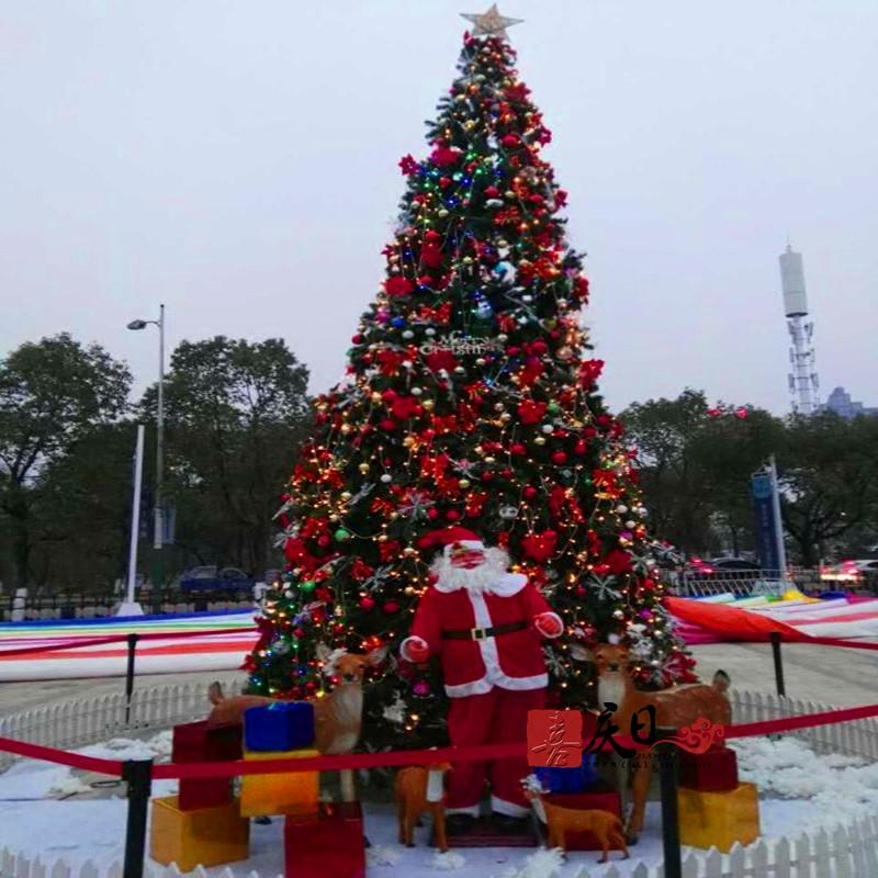 5米圣诞树套餐 仿真加密圣诞树6米户外大型圣诞树套餐是的装饰品