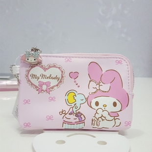 正品愛馬仕包 正品Sanrio 美樂蒂hello kitty零錢包硬幣包可愛公交卡包卡通錢包 愛馬仕