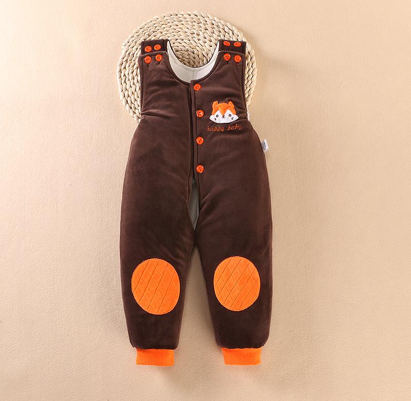 开裆背带棉裤图片