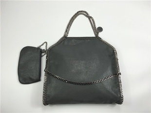 dior的手鏈什麼材質 20新款煙灰色奢華大號鏈條女包stella PVC材質歐美時尚手提包 dior的手提袋