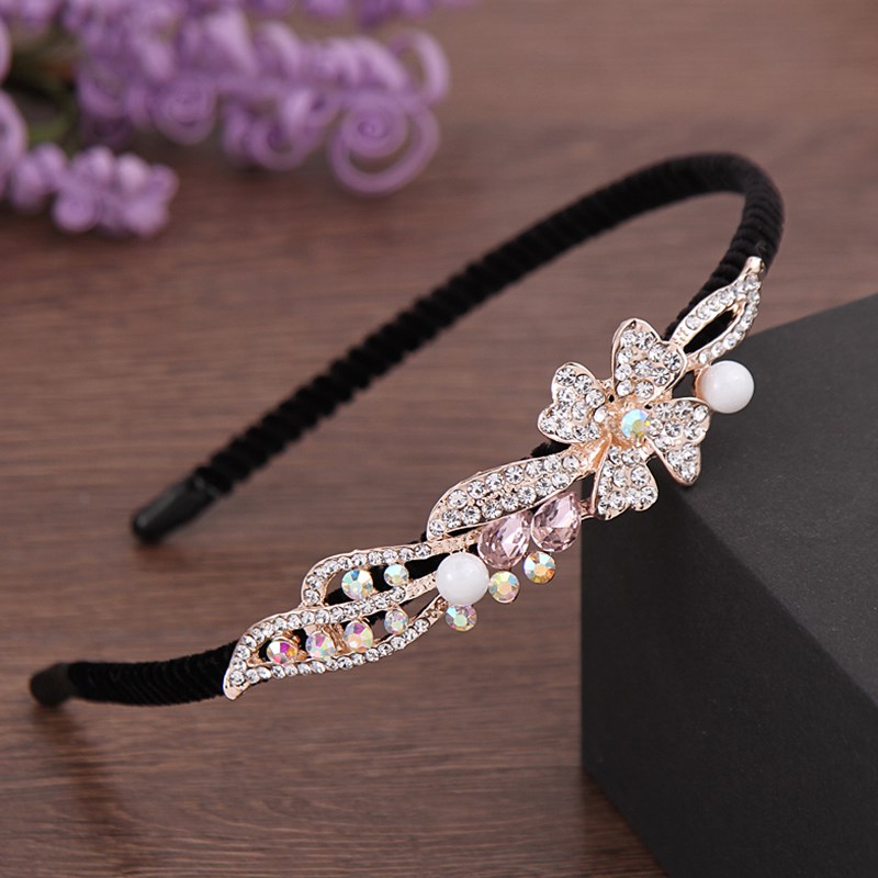 新款成人珍珠防滑发箍女网红头箍韩国百搭发卡女简约压发夹子头饰