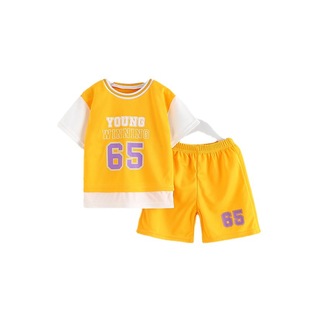 夏季儿童运动篮球服新款童短袖速干衣女童男童短裤中小童假两件套