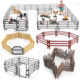 5款围栏模型 农场栅栏牧场围栏组合儿童动物园摆件装饰配件玩具
