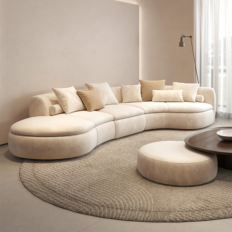 baxter意大利piaf沙发意式极简弧形异形设计师奶油风转角沙发组合