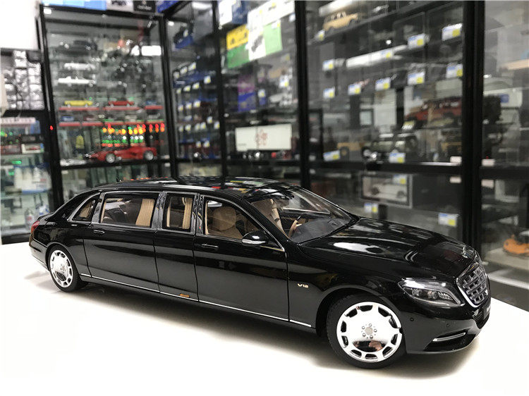 aa autoart 1:18 奔驰s600 迈巴赫 普尔曼 pullman 黑色 塑脂合金