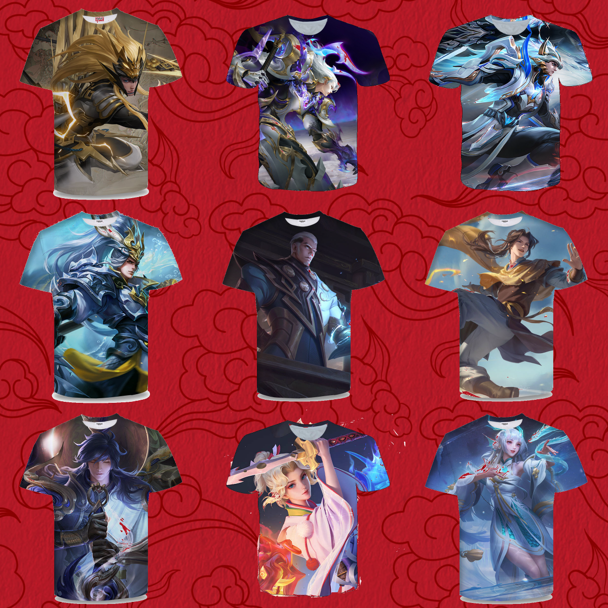 王者荣耀铠青龙志衣服短袖t恤夏季男女装中学生青少年上衣