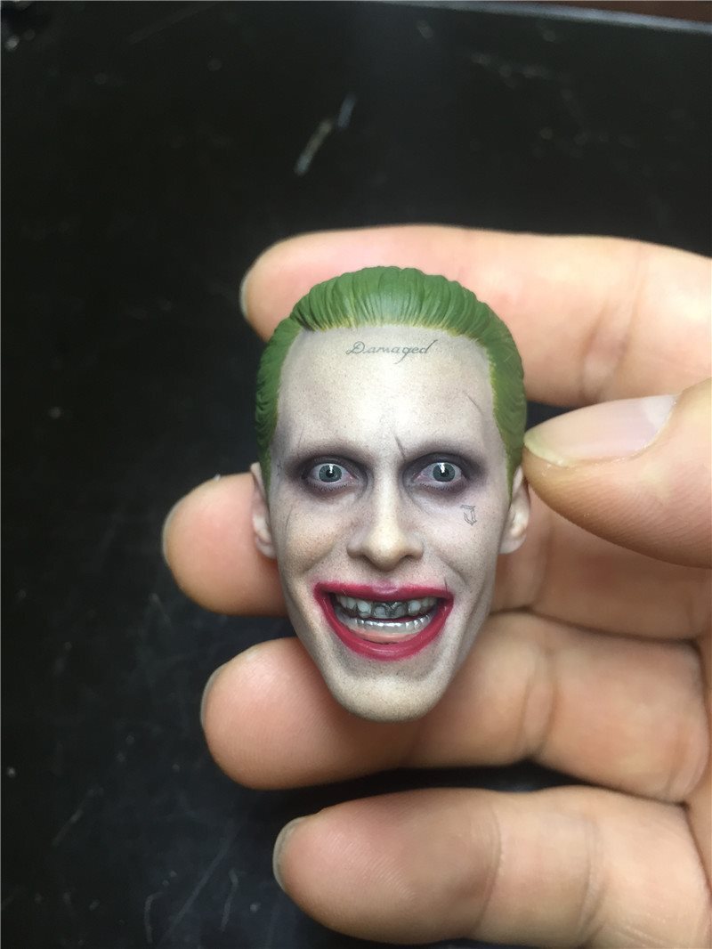 1/6 兵人自杀小队 小丑头雕 紫色大衣版 大笑小丑头雕 现货 特价_7折