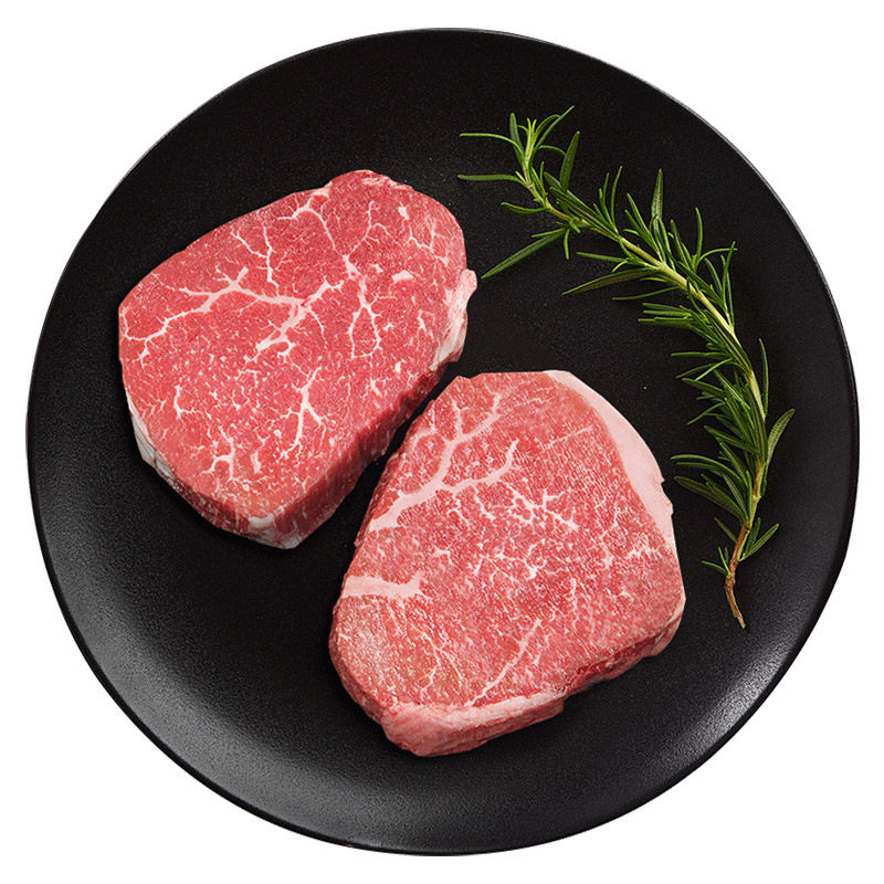 【自营】西捷澳洲原切和牛m9米龙牛排谷饲牛肉雪花新鲜牛扒1.2kg