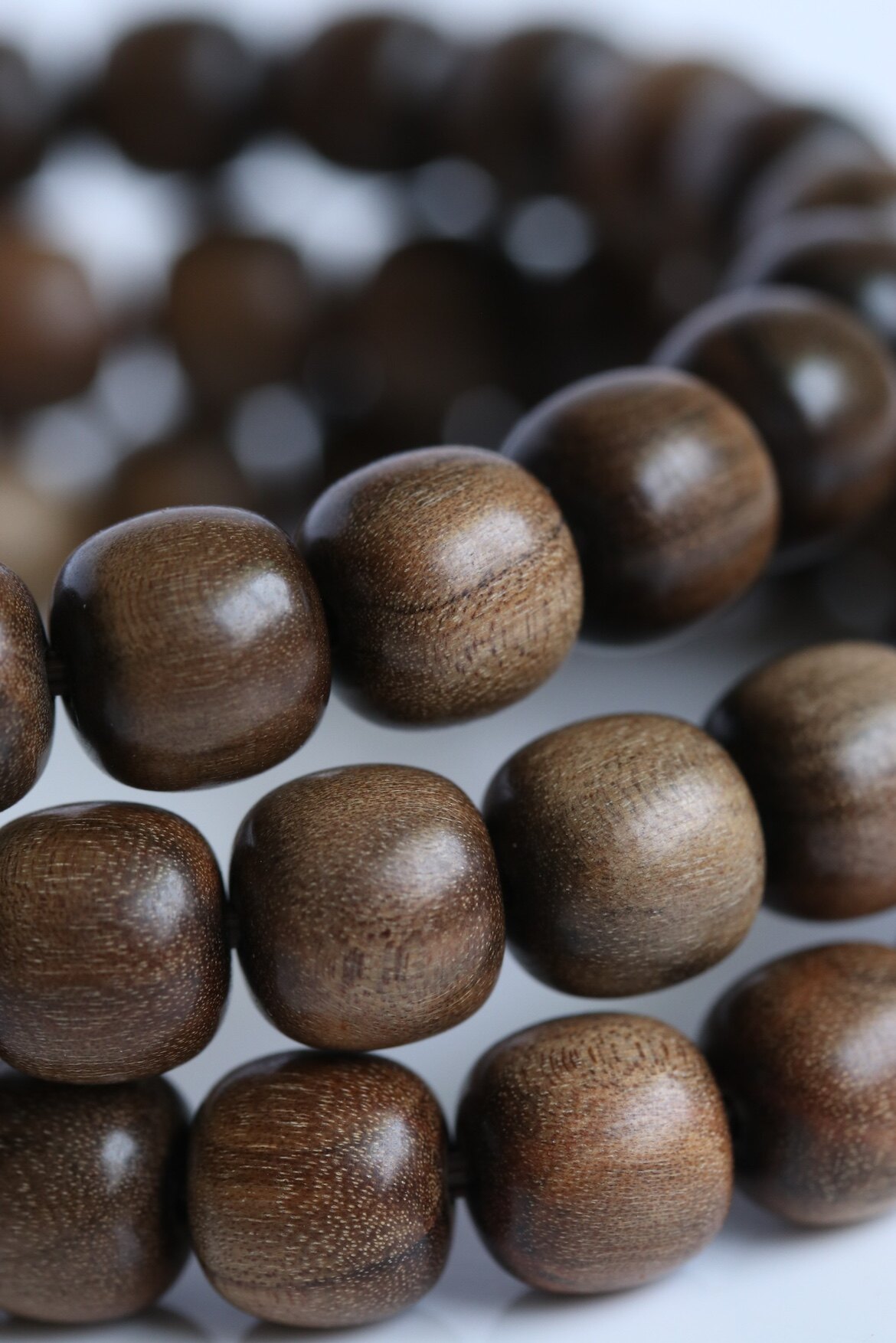 阴沉老山檀香黄皮85mm老型桶珠特价包邮秒男女手串