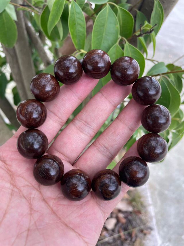 巴布手链手感级玉犀角佛珠念珠手串亚贡金星手串