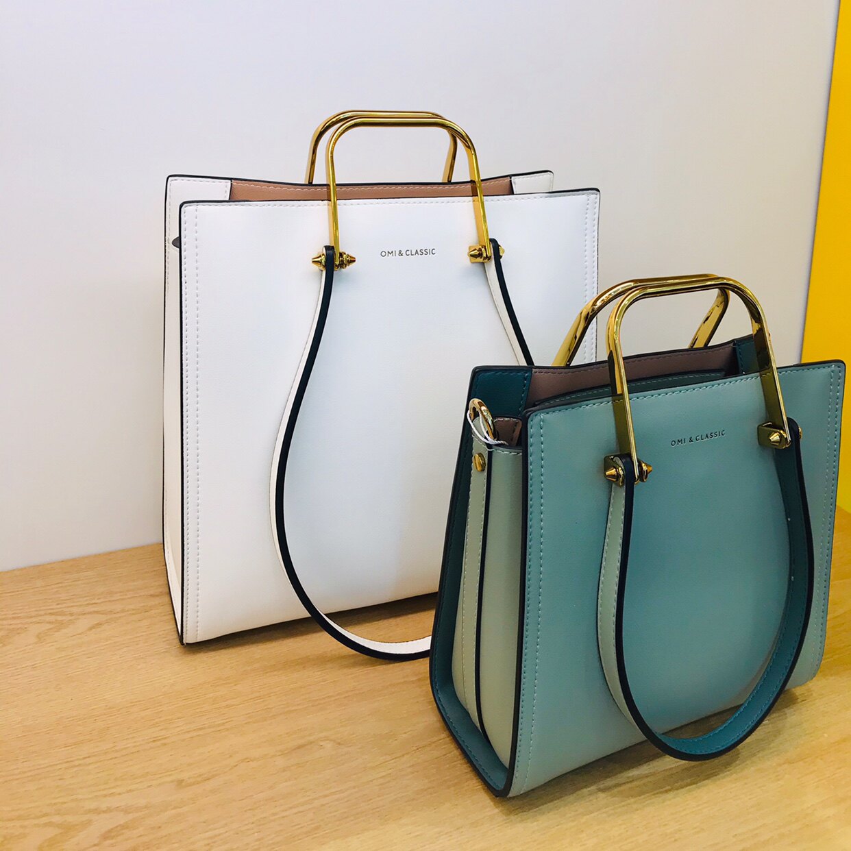 omiclassic秋新品欧米11205n10033h41金属扣饰拉链手提单肩包女