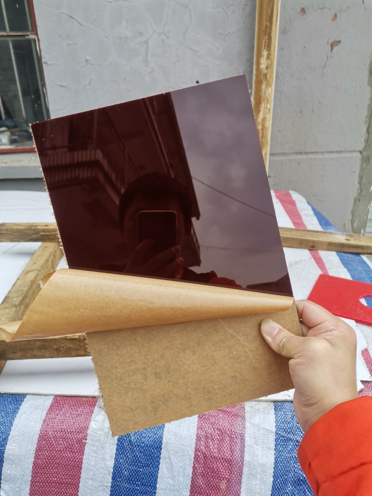 8mm咖啡色亚克力加工定制棕色有机玻璃板材定做切割亚克力板