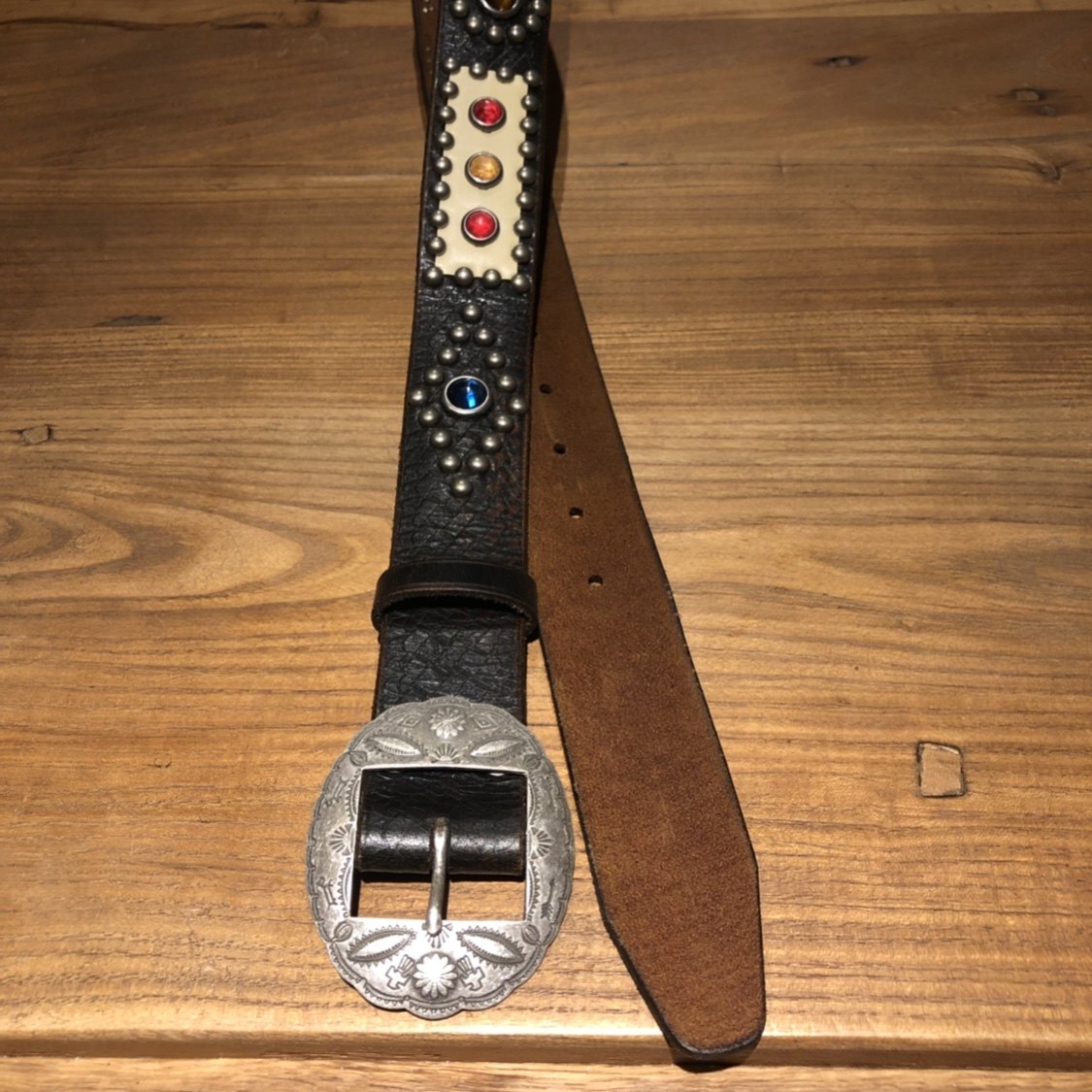 复古机车真皮打钉皮带正品椭圆宽度36mm美式皮带扣