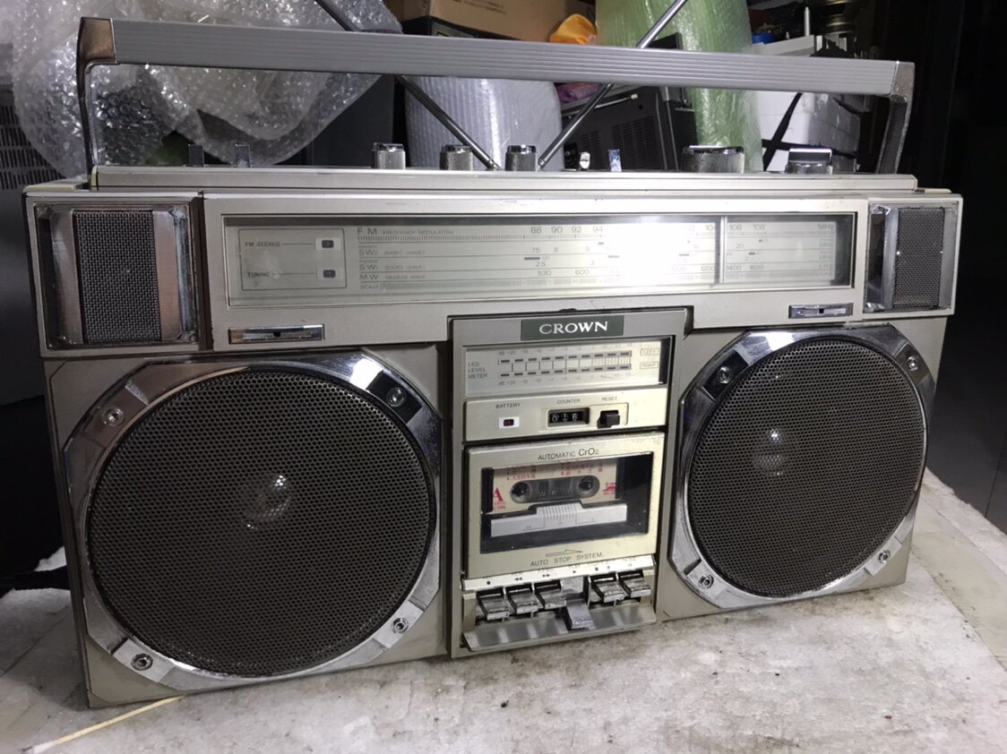 原装皇冠cx-447f收录机立体声喇叭波段功能全好好的收录机