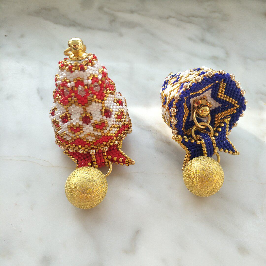 铃铛包邮圣诞装饰品礼物御幸古董手工串珠清音圣诞装饰品