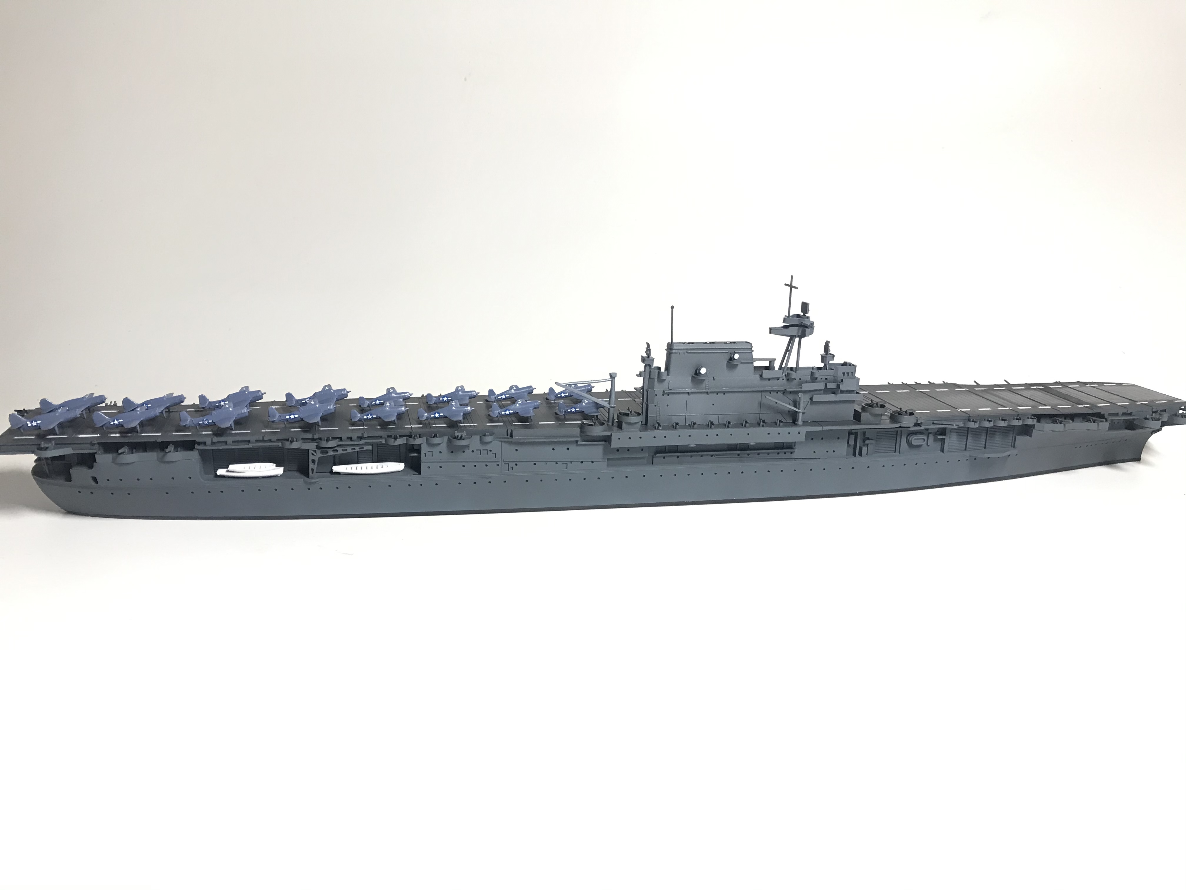二战美国海军企业航空母舰模型完成成品代工定做军舰