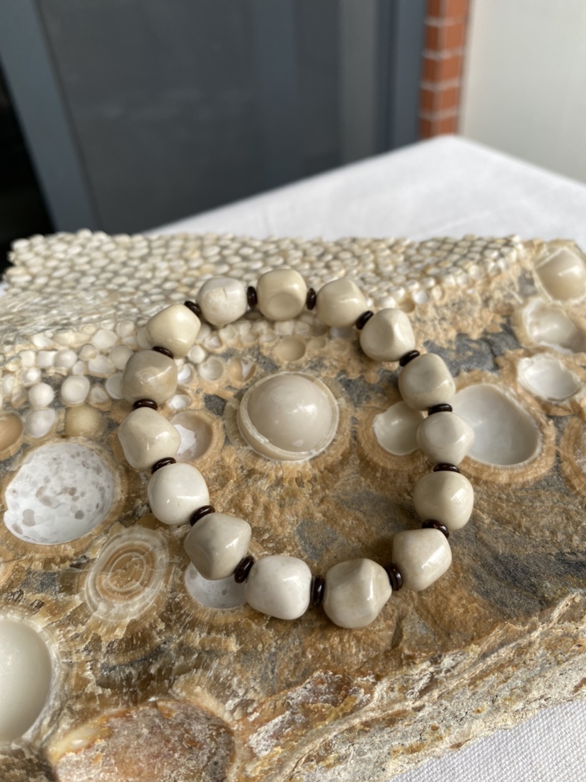 泰国龙宫白舍利舍利文玩手串11m小众木作