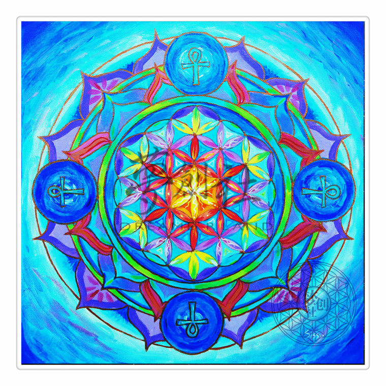 新款集合能量圣坛生命之花灵气梅塔特隆占卜桌布