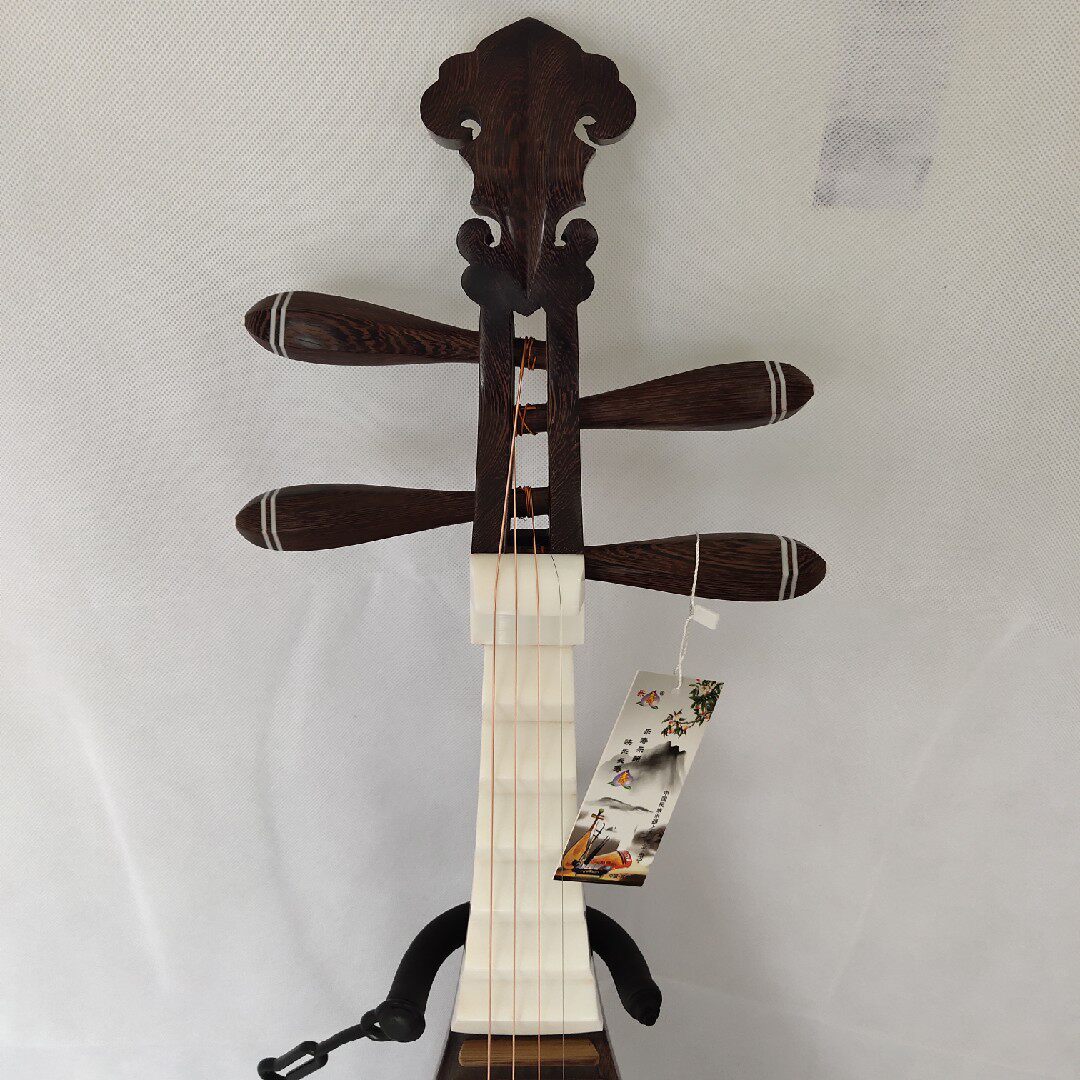鸡翅木凤尾琴头琵琶专业考级面板做旧手工手工制琵琶