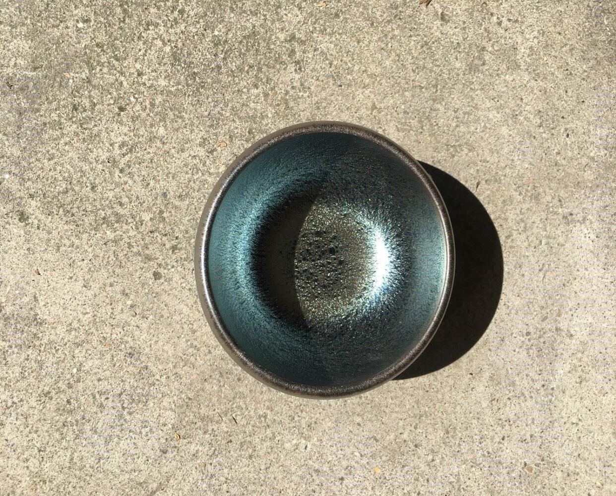 建窑建盏蓝麒麟麒麟金麒麟杯禅92口高主人主人建盏