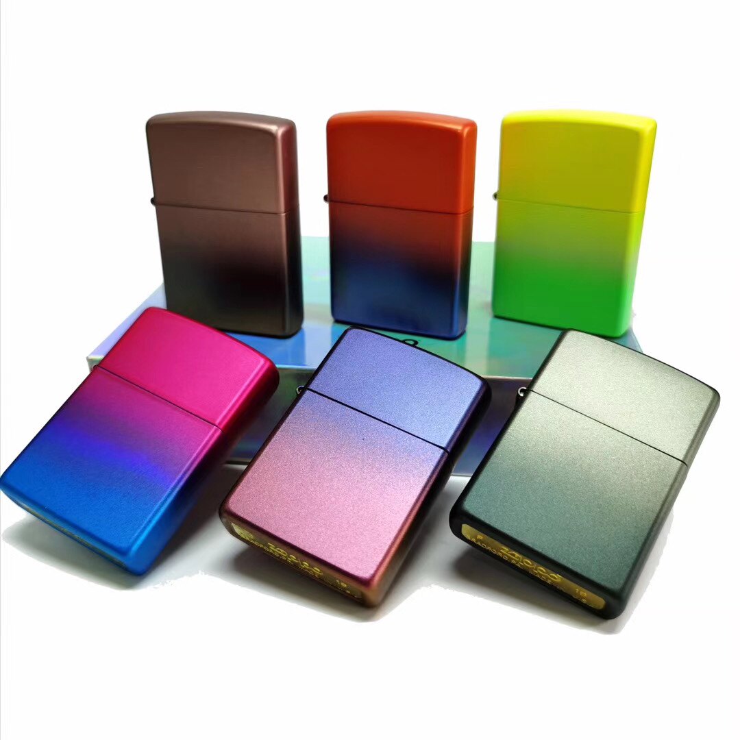 打火机zippo正版彩色渐变变色无界焕色元气炮弹zippo