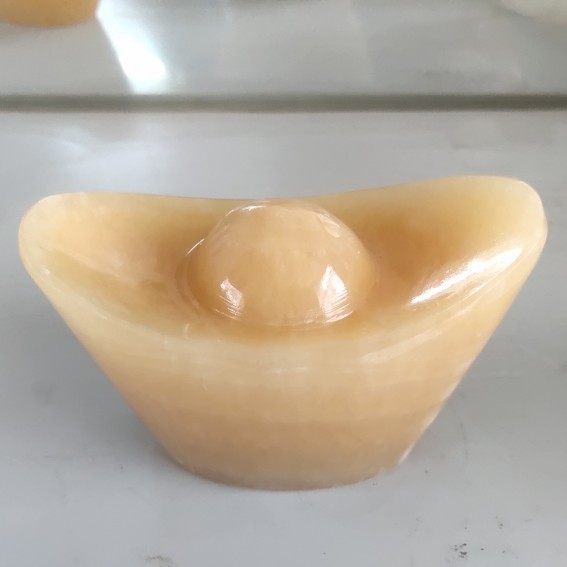 元宝石雕金元宝工艺品石头摆件聚财风水宝石雕刻石雕