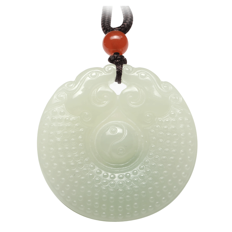 七彩云南和田玉白玉软玉龙龟玉器坠玉吊坠玉石坠玉坠男女款玉挂件