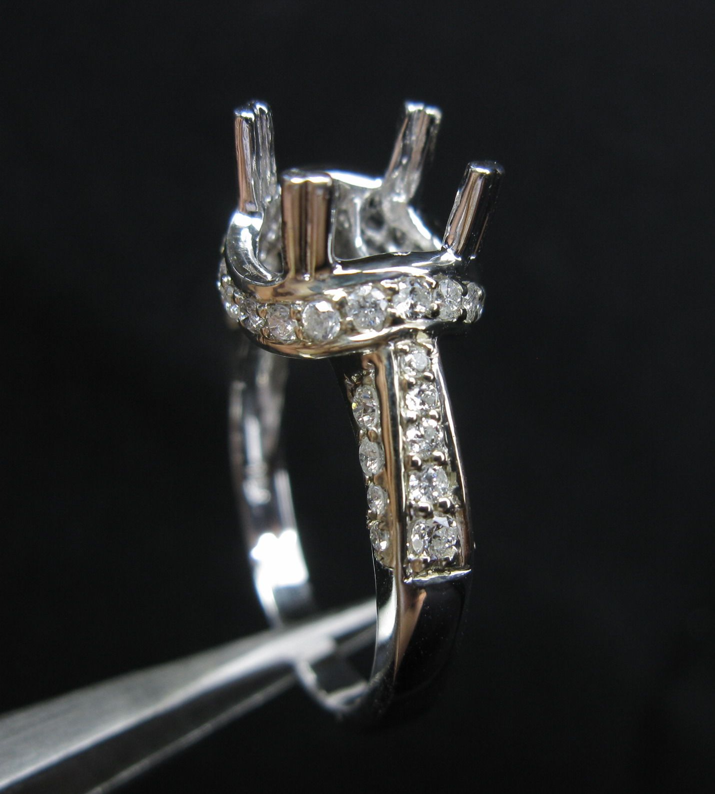 促销欧美珠宝首饰饰品贵重钻石白k金女款戒指拖镶各种宝石包邮