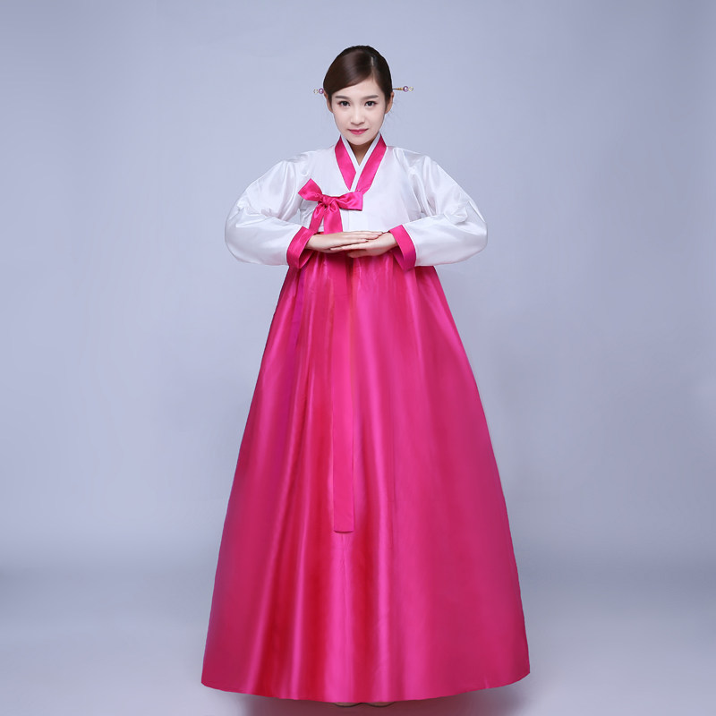 韩国民族舞蹈服装传统改良成人韩服女朝鲜族大长今宫廷古装演出服