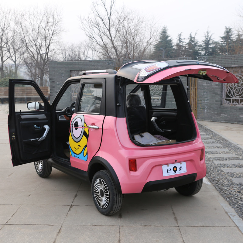 恩途t6新能源家用接送孩子全封闭成人四轮电动车电动四轮车