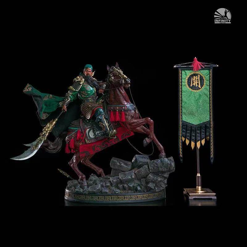 关羽战旗促销开天工作室站旗三国虎将礼包手办