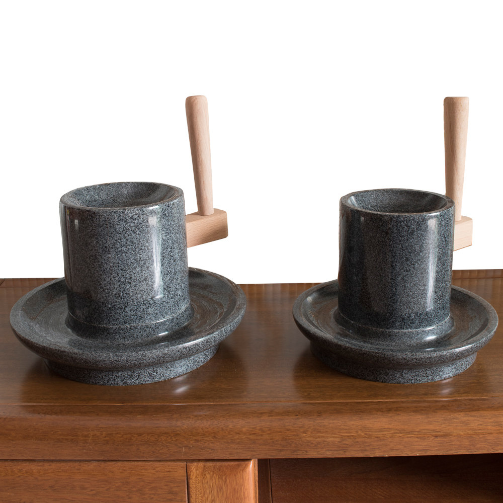 茶磨仿宋点茶石磨石转运宋代茶粉抹茶研磨茶叶茶道