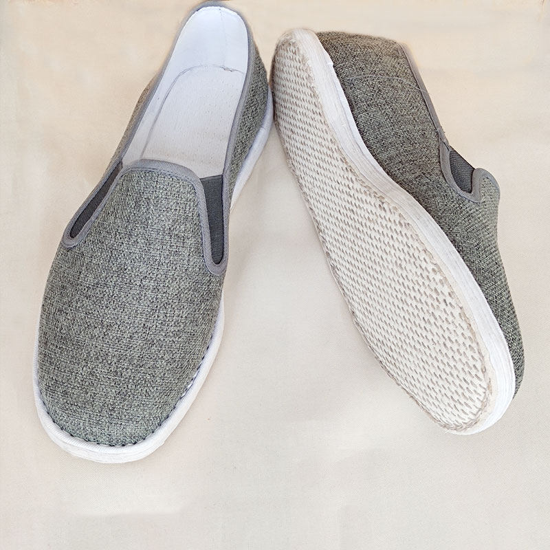 亚麻布鞋新款男春抗菌防臭透气吸汗布鞋