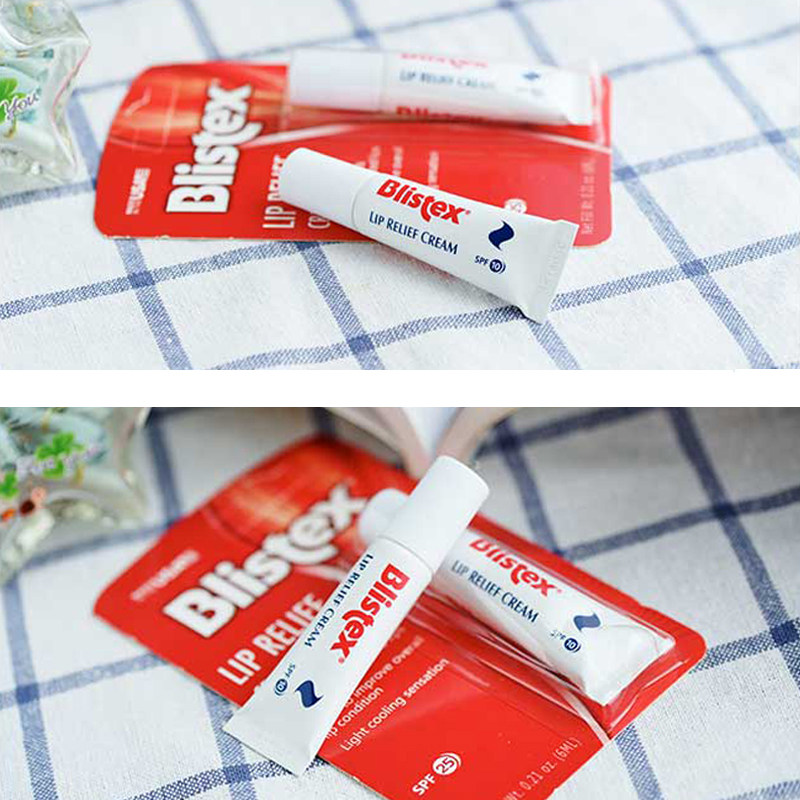 美国blistex百蕾适碧唇小白润唇膏口红打底滋润保湿润唇膏