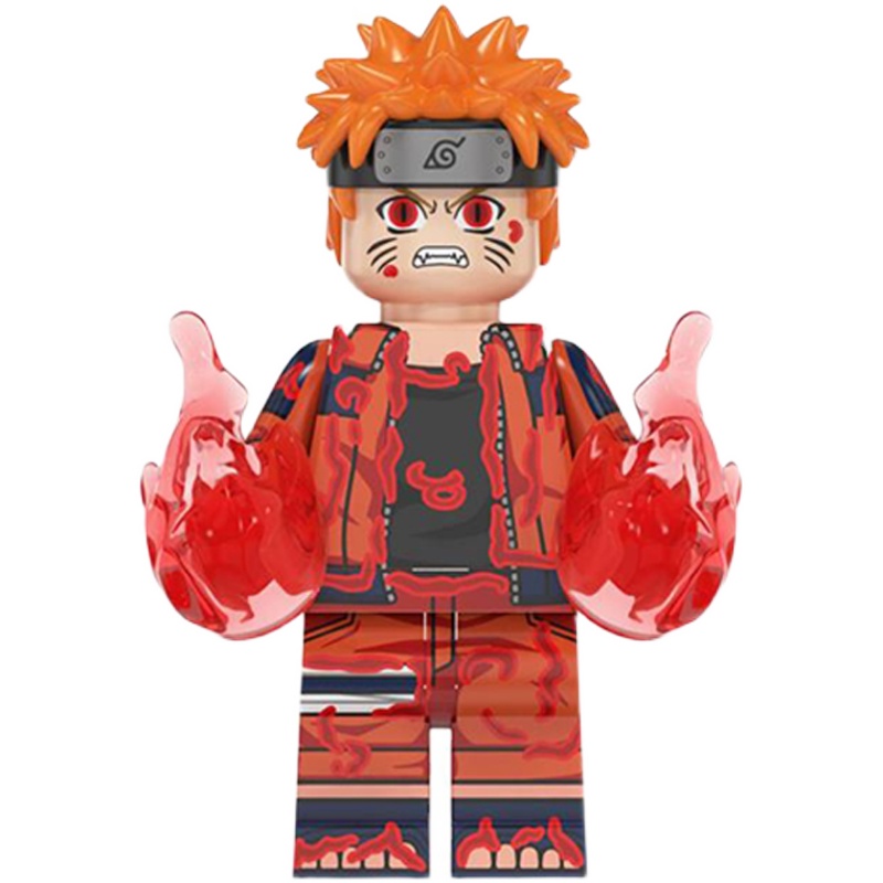 兼容乐高火影忍者系列六道仙人自来鬼鲛第三方通用拼插积木人塑料积木