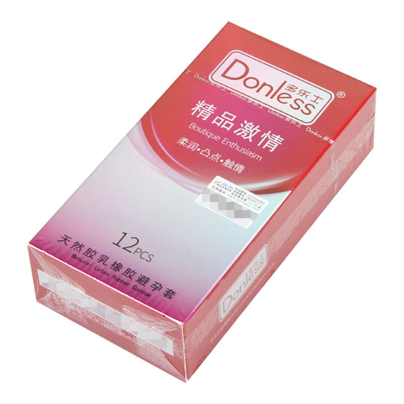 donless多乐士天然胶乳橡胶避孕套精品激情12只避孕套