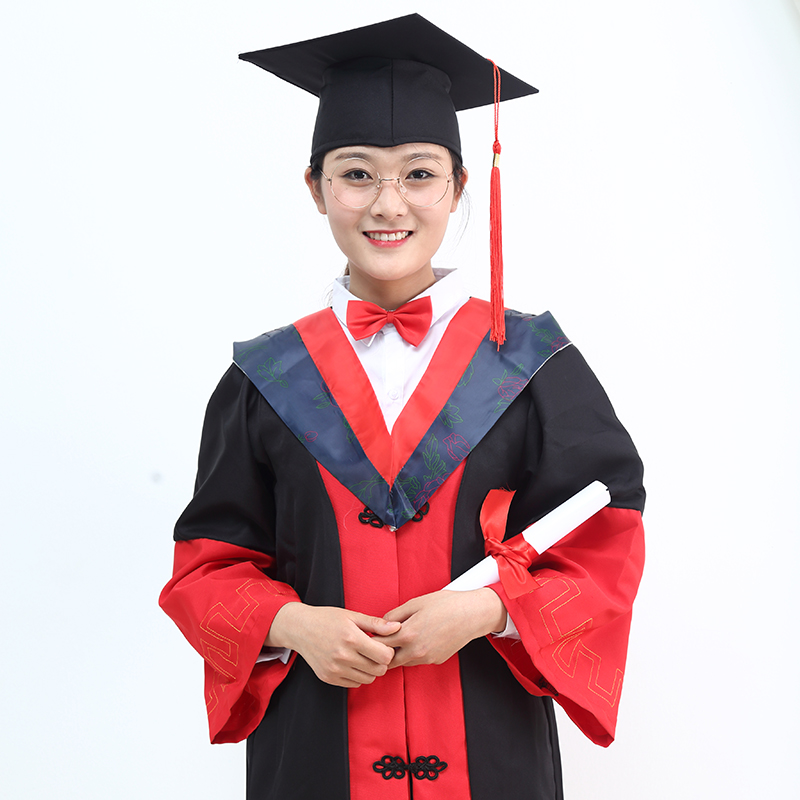 博士大学生男女毕业礼服学院风班硕士披肩文科学生校服