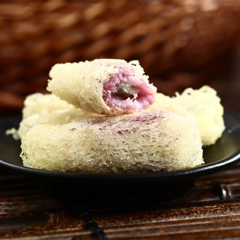 20个阿诺娘惹山药港式甜点米网紫薯卷油炸早餐传统中式糕点