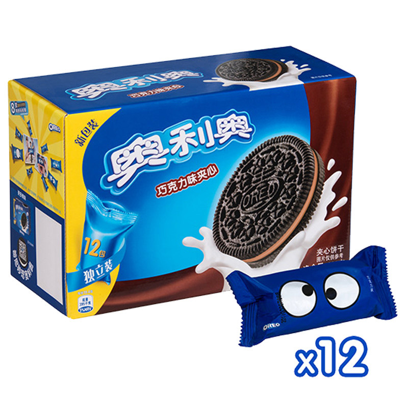 亿滋奥利奥夹心饼干696g12包实惠装 巧克力原味散装儿童零食批发