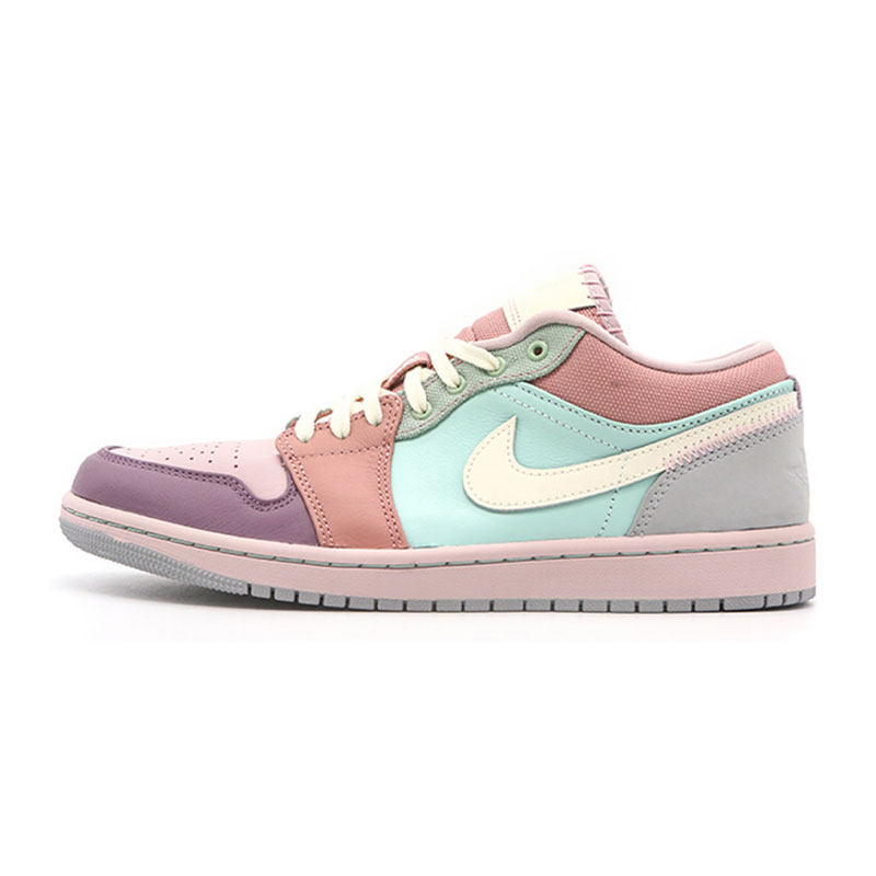 airjordan1lowaj1粉绿马卡龙彩色拼接低帮篮球鞋篮球鞋